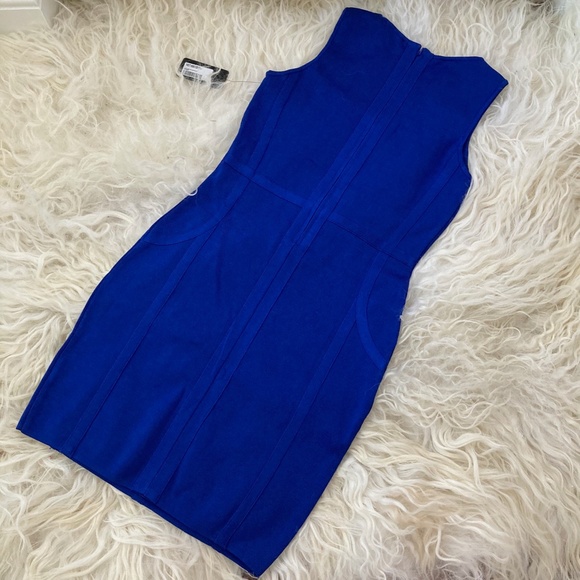 GUESS WOMENS BANDAGE COCKTAIL BODYCON DRESS - Picture 8 of 9